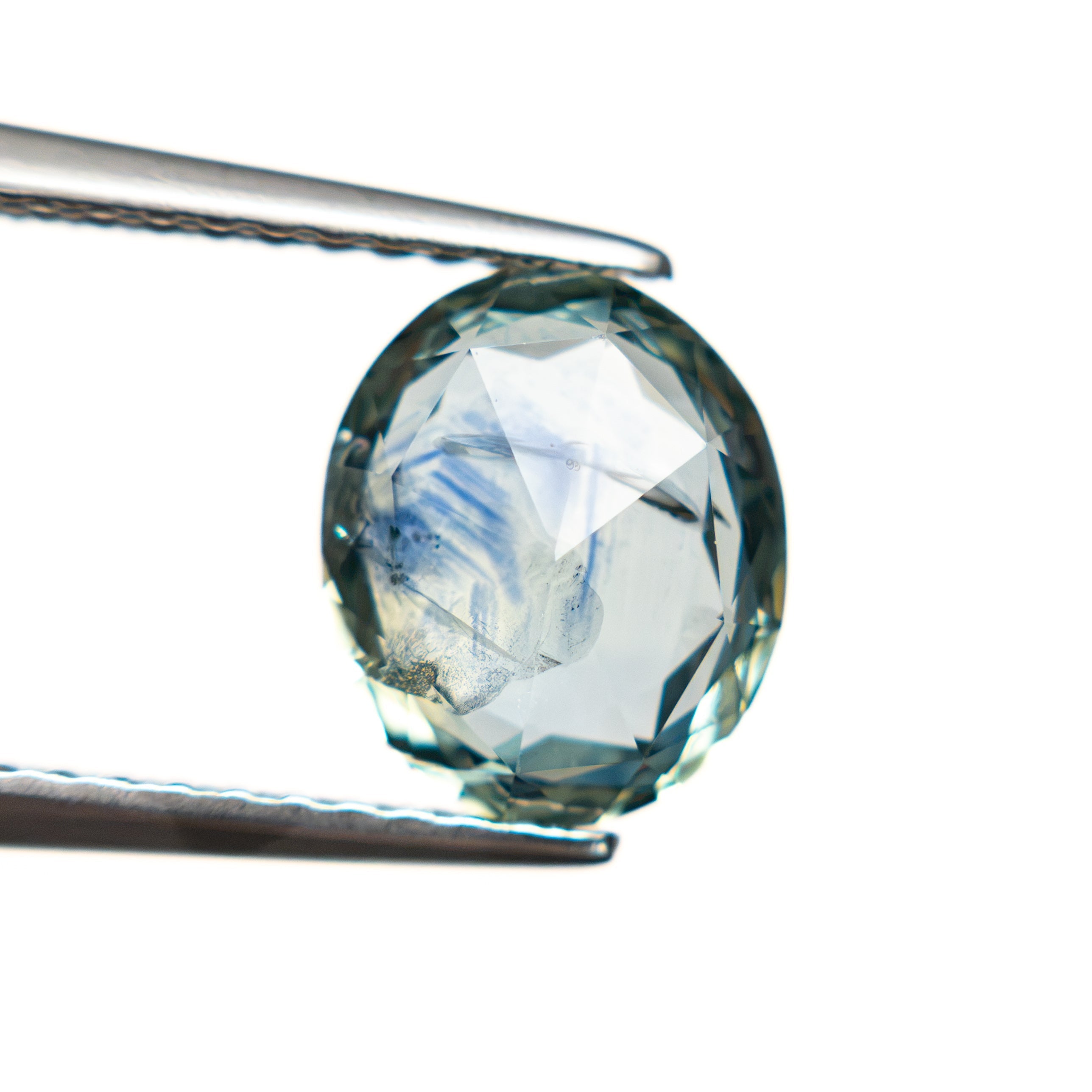 1.96ct 8.36x7.01x3.51mm Oval Brilliant Sapphire 28288-01 - Lelya - bespoke engagement and wedding rings made in Scotland, UK