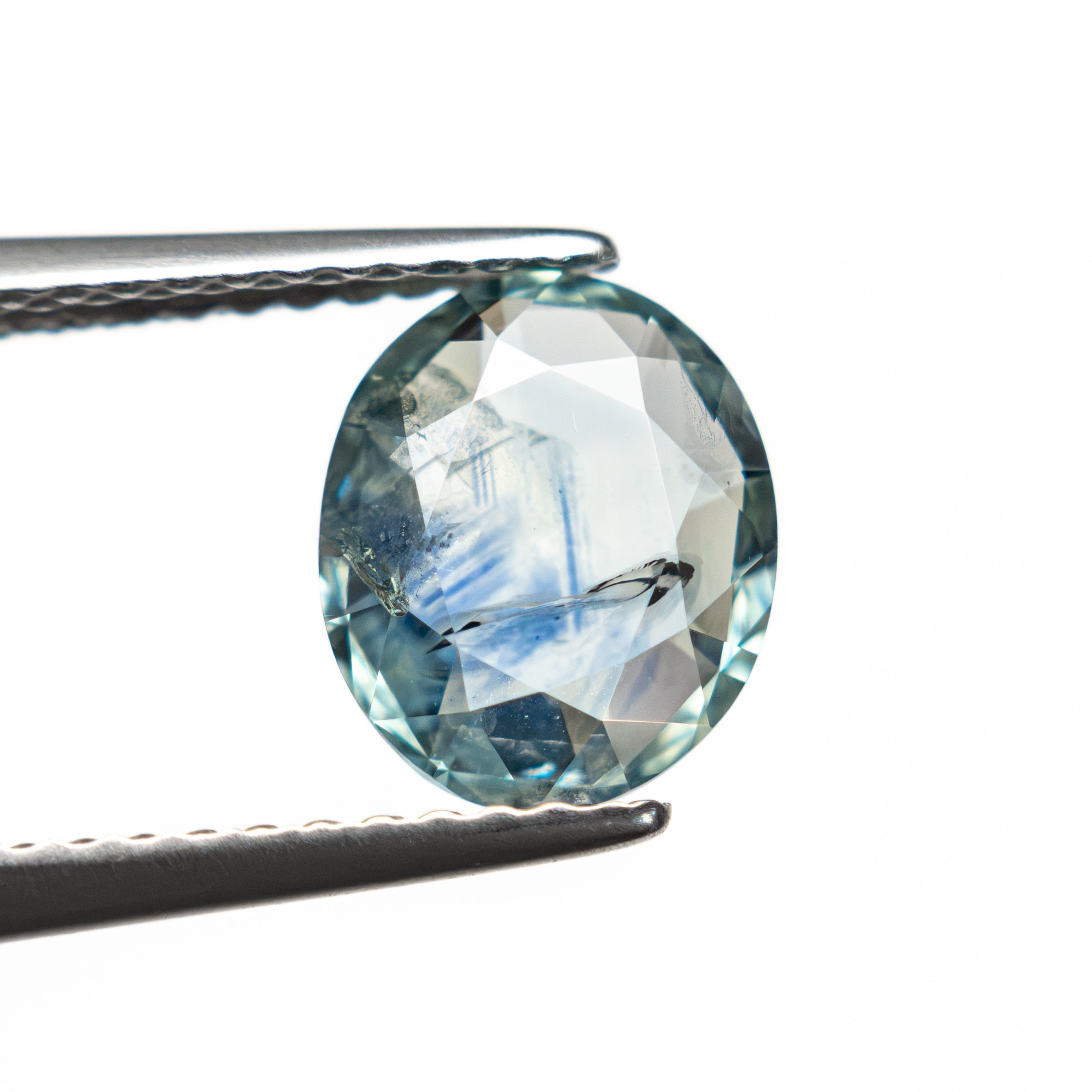 1.96ct 8.36x7.01x3.51mm Oval Brilliant Sapphire 28288-01 - Lelya - bespoke engagement and wedding rings made in Scotland, UK