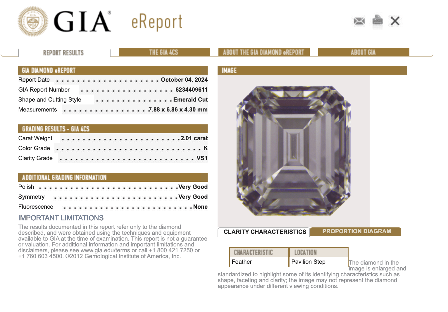 2.01ct 7.88x6.86x4.30mm GIA VS2 K Cut Corner Rectangle Step Cut 28036-01 - Lelya - bespoke engagement and wedding rings made in Scotland, UK