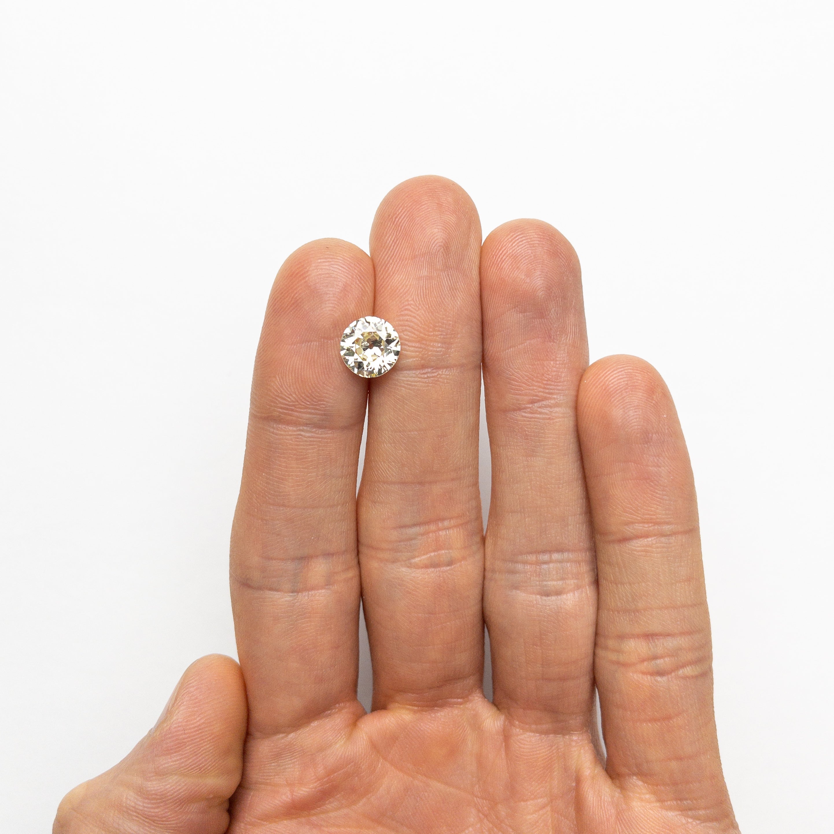 2.06ct 8.58x8.35x4.57mm GIA VS1 S-T Antique Old European Cut 23650-01 - Lelya - bespoke engagement and wedding rings made in Scotland, UK