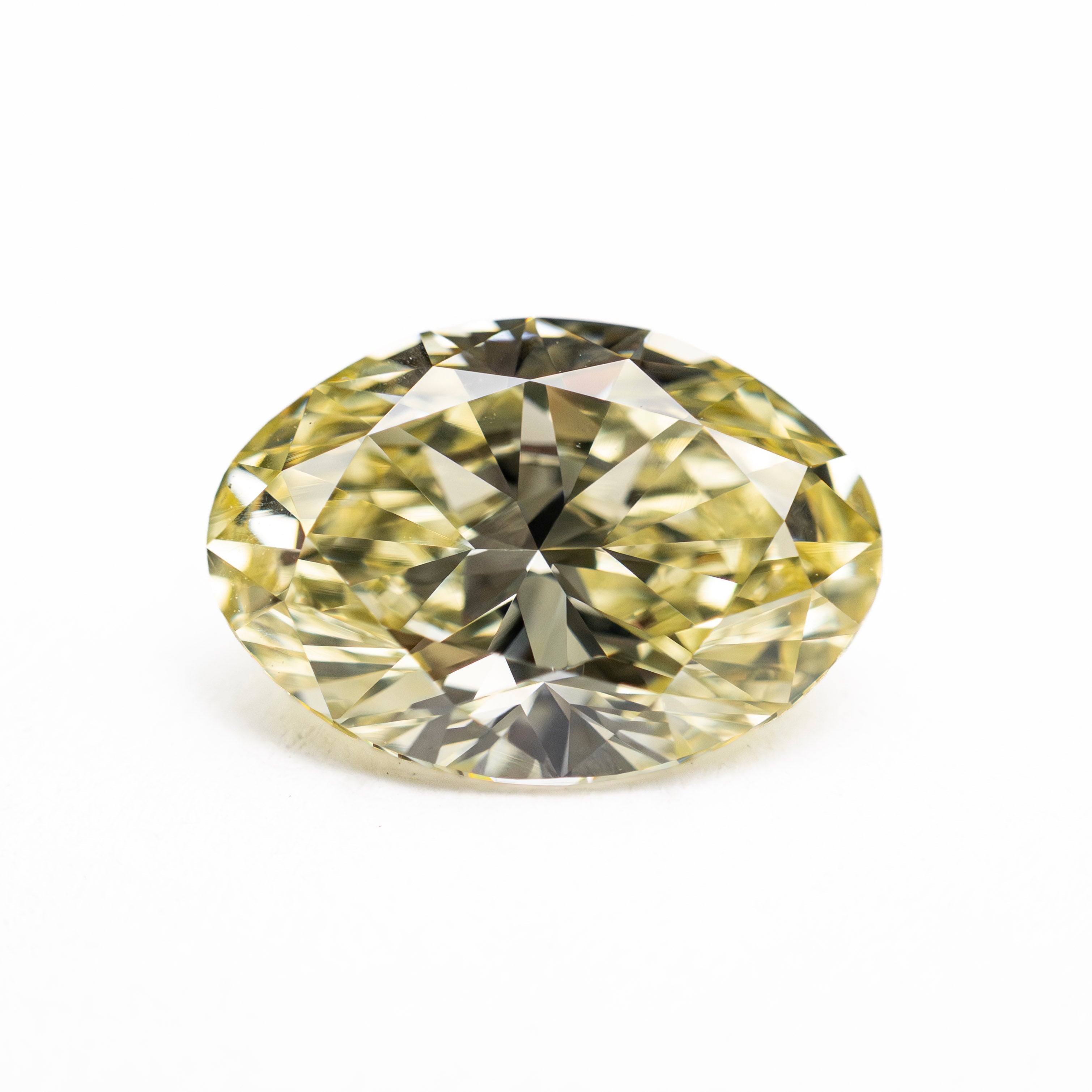 2.17ct 10.38x7.35x4.34mm VS1 Light Yellow Oval Brilliant 🇨🇦 27984-01 - Lelya - bespoke engagement and wedding rings made in Scotland, UK