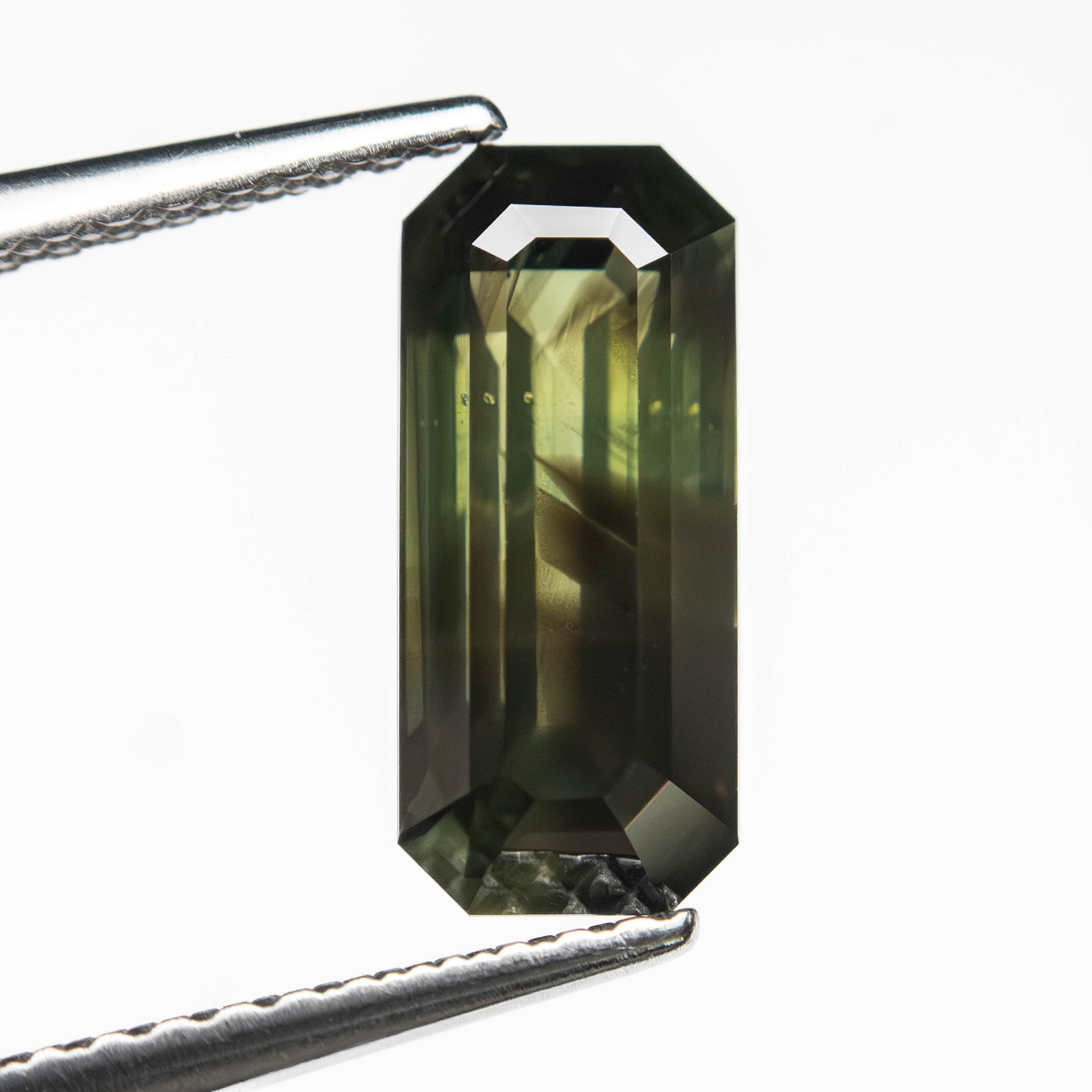 2.18ct 10.76x4.74x4.00mm Cut Corner Rectangle Step Cut Sapphire 27331 - 03 - Lelya - bespoke engagement and wedding rings made in Scotland, UK