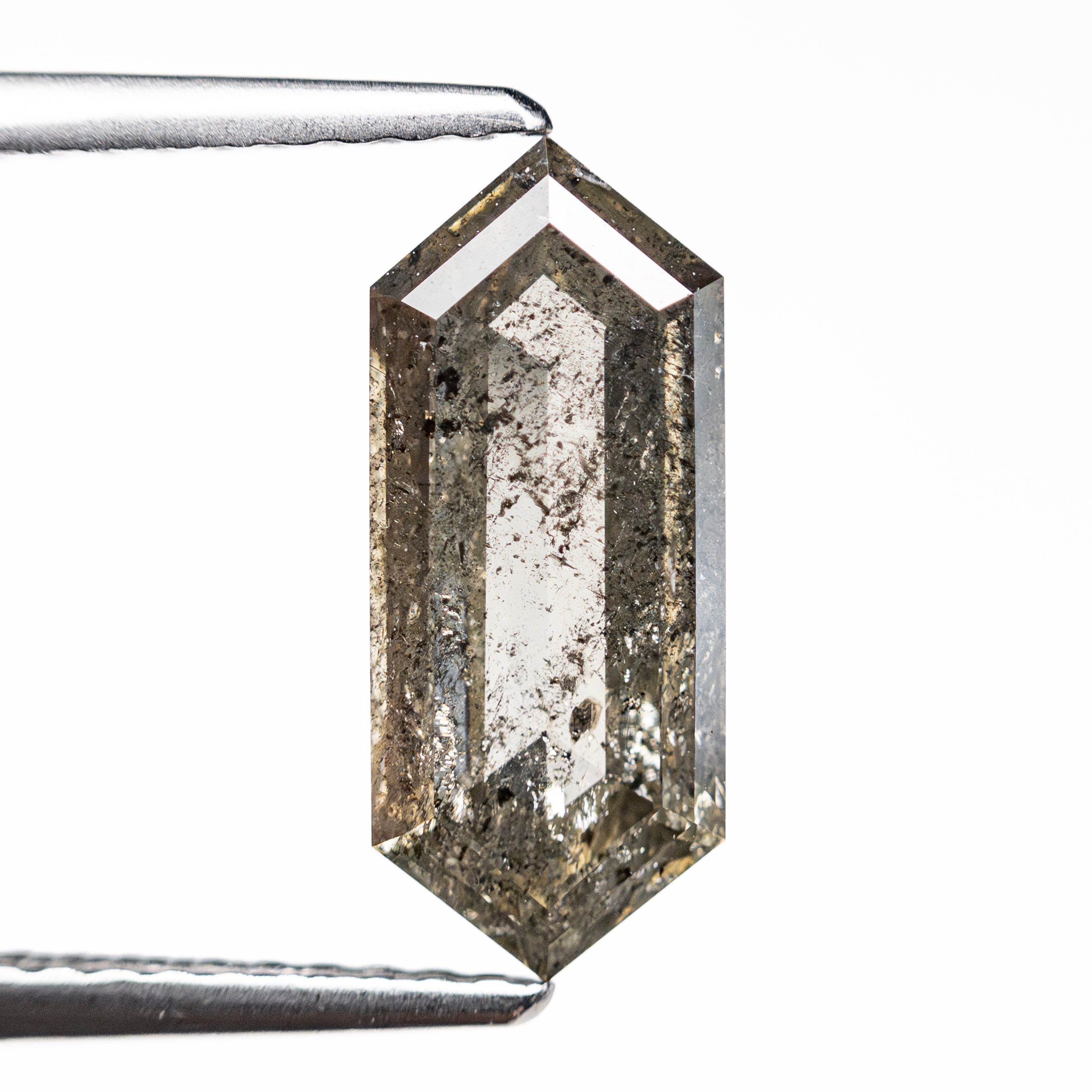 2.19ct 12.67x5.30x3.21mm Hexagon Rosecut 27538 - 55 - Lelya - bespoke engagement and wedding rings made in Scotland, UK