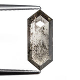 2.19ct 12.67x5.30x3.21mm Hexagon Rosecut 27538 - 55 - Lelya - bespoke engagement and wedding rings made in Scotland, UK