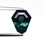 2.19ct 9.29x7.71x4.39mm Shield Step Cut Sapphire 26726 - 01 - Lelya - bespoke engagement and wedding rings made in Scotland, UK