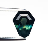 2.19ct 9.29x7.71x4.39mm Shield Step Cut Sapphire 26726 - 01 - Lelya - bespoke engagement and wedding rings made in Scotland, UK