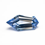 2.20ct 12.04x5.89x3.76mm Shield Step Cut Sapphire 28253-01 - Lelya - bespoke engagement and wedding rings made in Scotland, UK