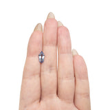 2.20ct 12.04x5.89x3.76mm Shield Step Cut Sapphire 28253-01 - Lelya - bespoke engagement and wedding rings made in Scotland, UK