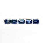 2.25cttw 5pc 5.5x3.5mm Cut Corner Rectangle Step Cut Sapphires 27722-01 - Lelya - bespoke engagement and wedding rings made in Scotland, UK