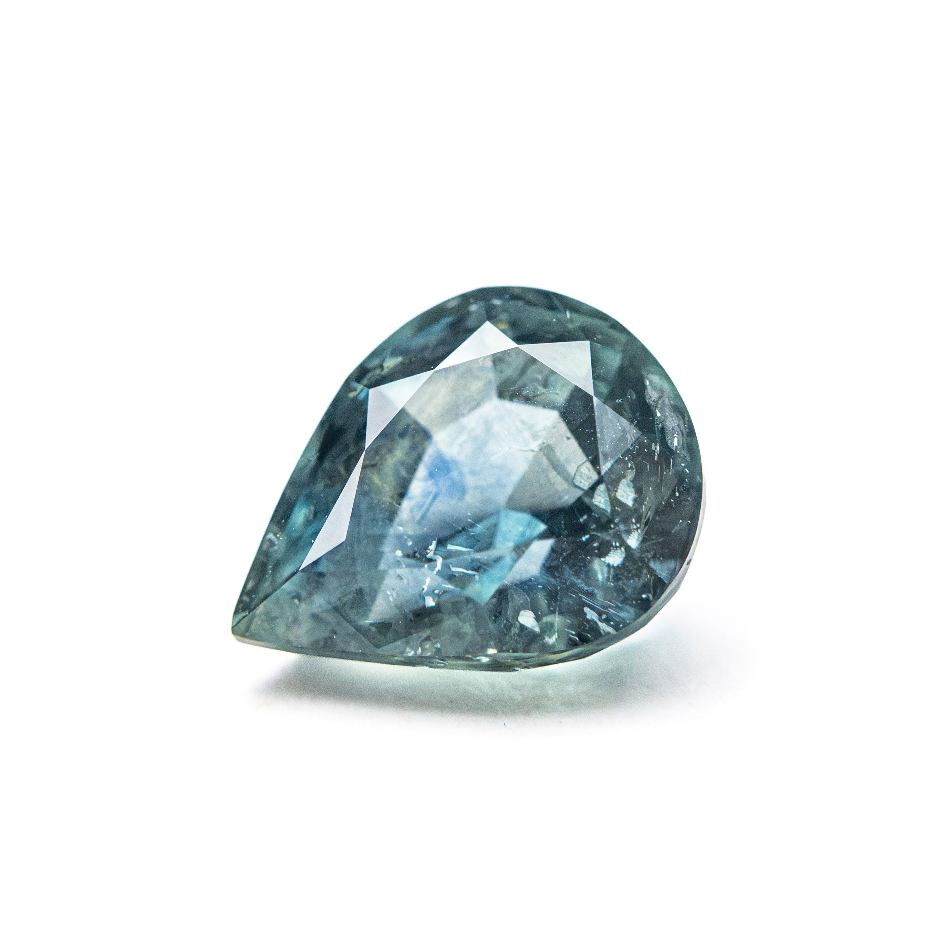 2.26ct 8.82x6.98x4.88m Pear Brilliant Sapphire 28296-01 - Lelya - bespoke engagement and wedding rings made in Scotland, UK