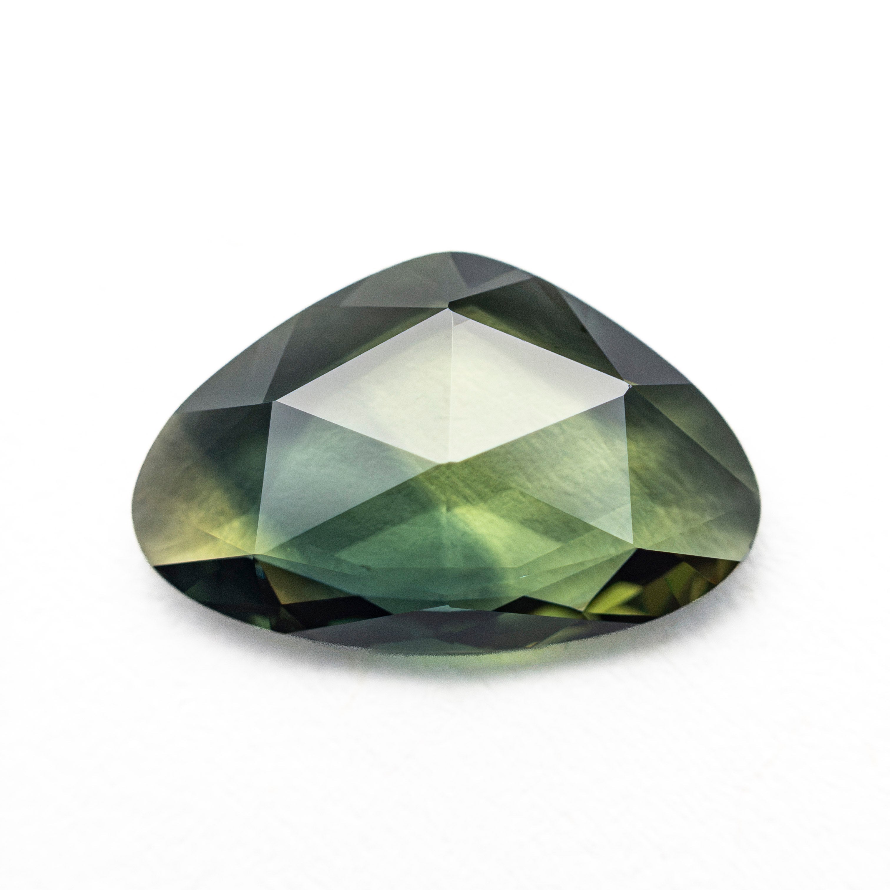 2.34ct 7.68x11.84x2.85mm Pear Double Cut Sapphire 28298-11 - Lelya - bespoke engagement and wedding rings made in Scotland, UK