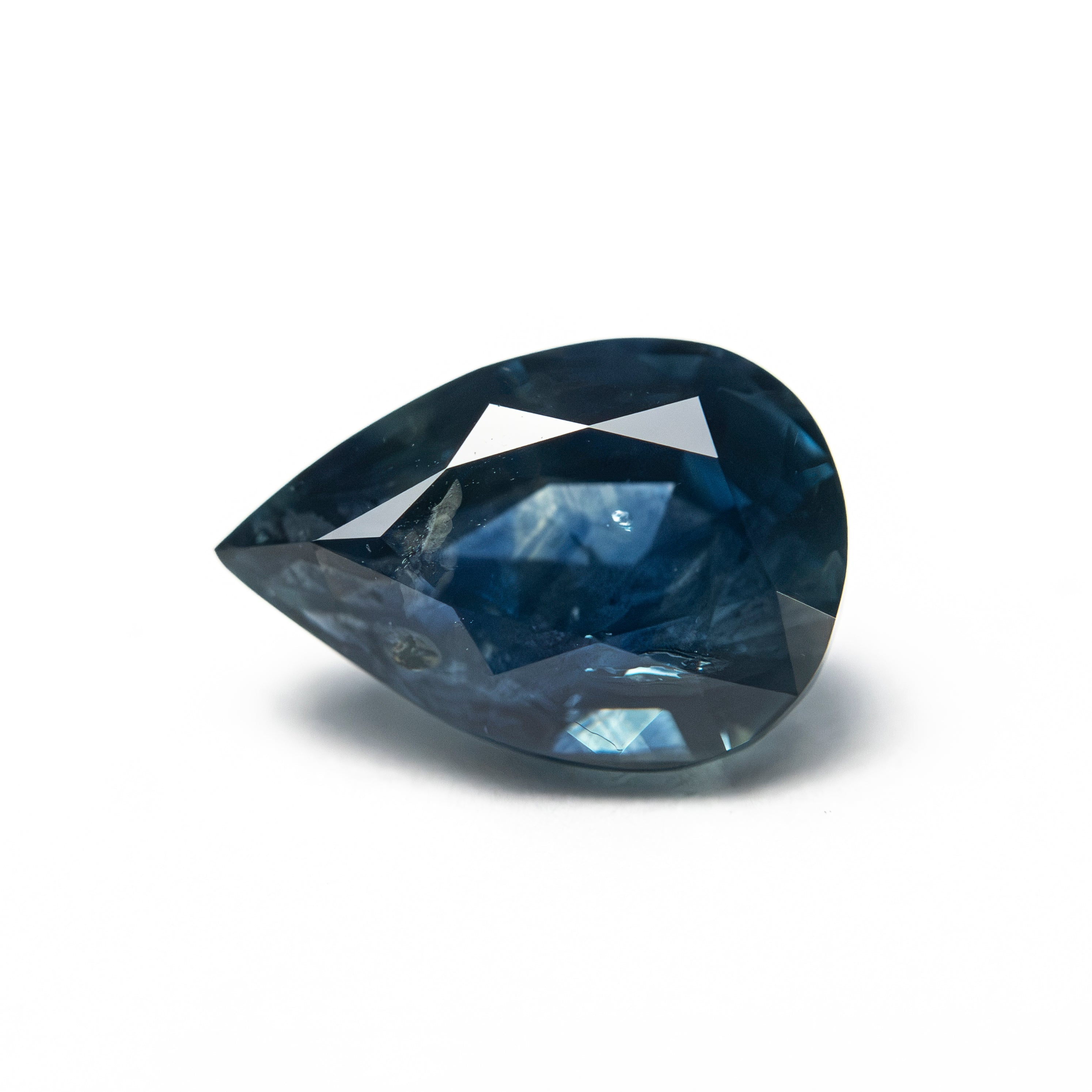 2.34ct 9.60x6.53x4.87mm Pear Brilliant Sapphire 28297-01 - Lelya - bespoke engagement and wedding rings made in Scotland, UK