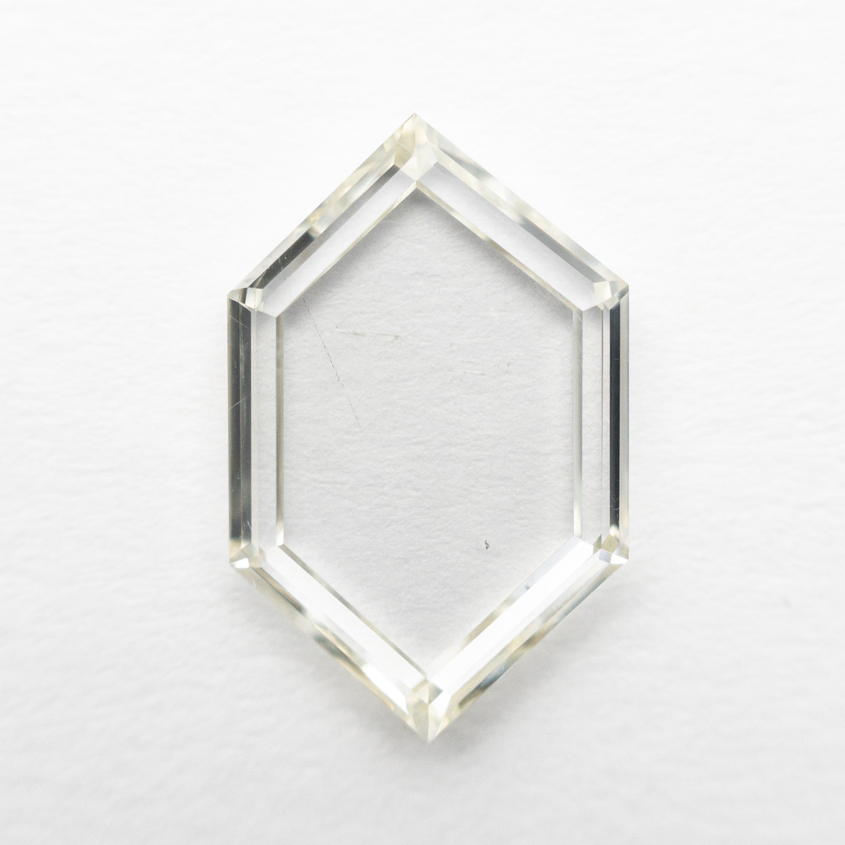 2.37ct 13.28x8.43x2.07mm SI2 O-P Hexagon Portrait Cut 21688-01 - Lelya - bespoke engagement and wedding rings made in Scotland, UK