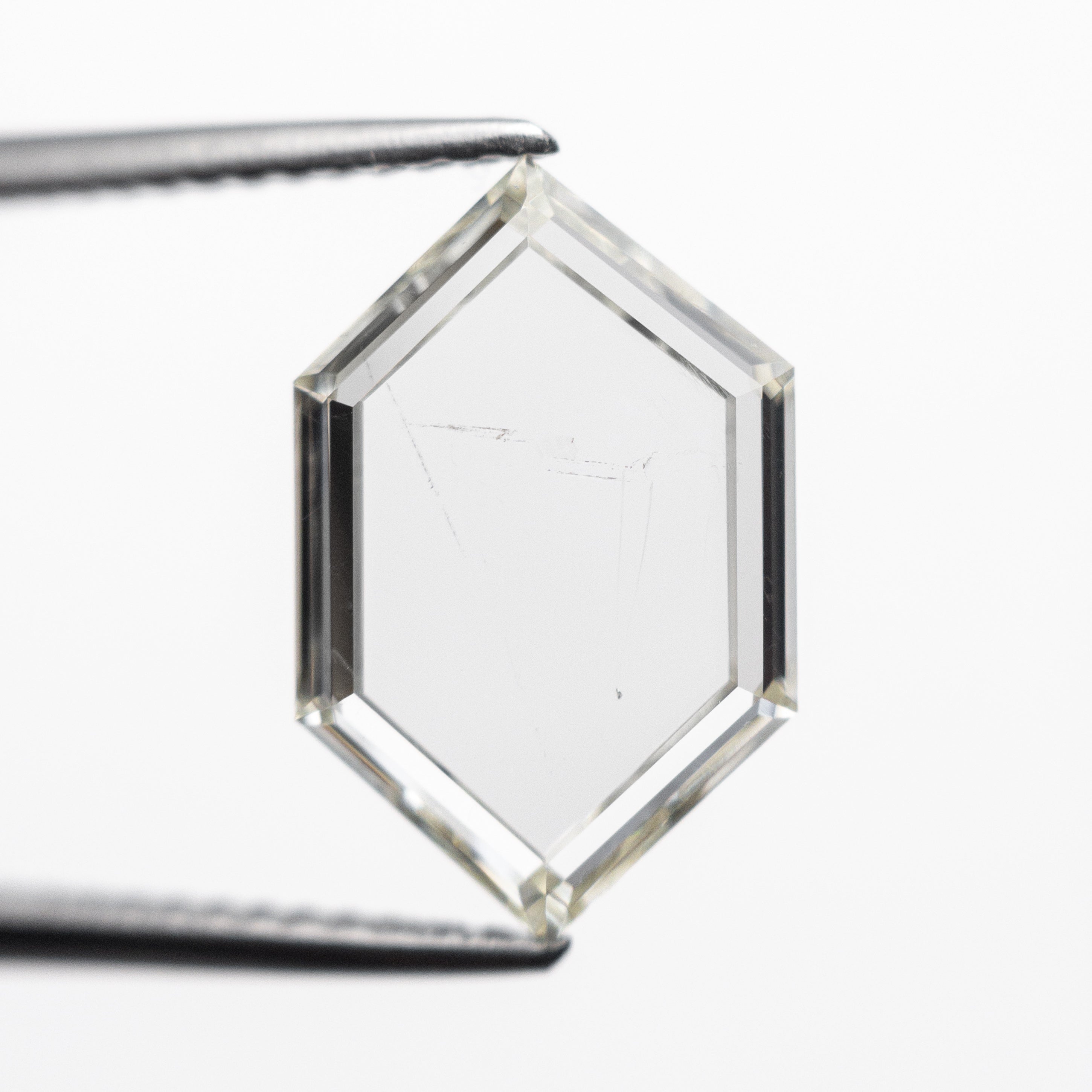 2.37ct 13.28x8.43x2.07mm SI2 O-P Hexagon Portrait Cut 21688-01 - Lelya - bespoke engagement and wedding rings made in Scotland, UK