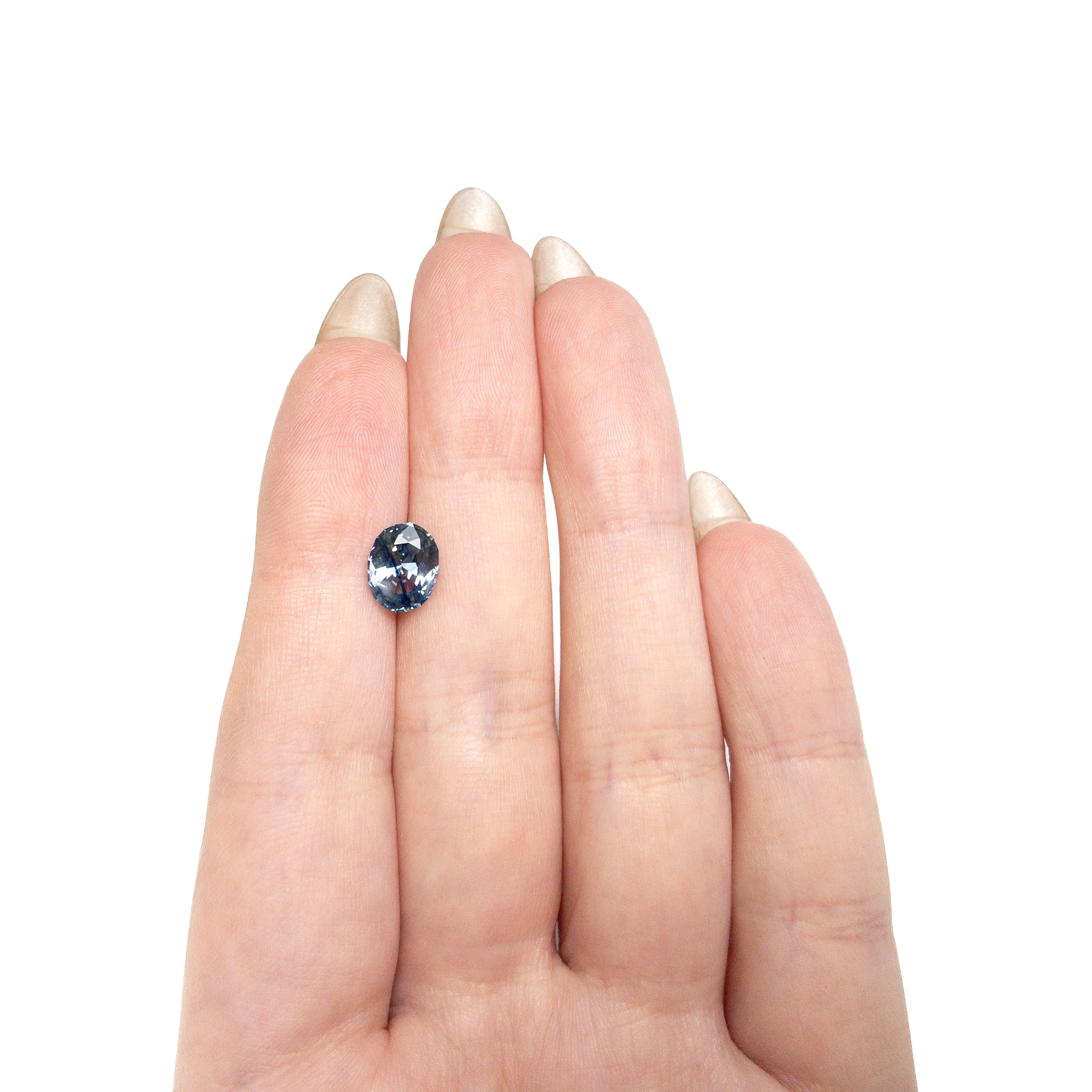 2.49ct 9.22x7.18x4.73mm Geo Oval Brilliant Sapphire 28203-01 - Lelya - bespoke engagement and wedding rings made in Scotland, UK