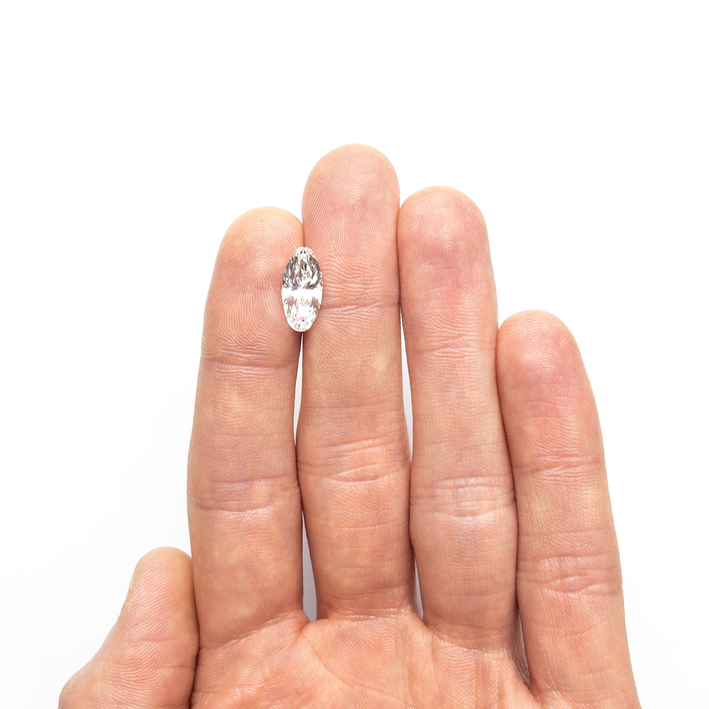 2.56ct 14.14x6.69x4.10mm GIA VS2 D Moval Brilliant 26663 - 01 - Lelya - bespoke engagement and wedding rings made in Scotland, UK