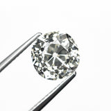 2.57ct 8.09x8.05x5.96mm GIA VS2 L Antique Old European Cut 25916 - 01 - Lelya - bespoke engagement and wedding rings made in Scotland, UK