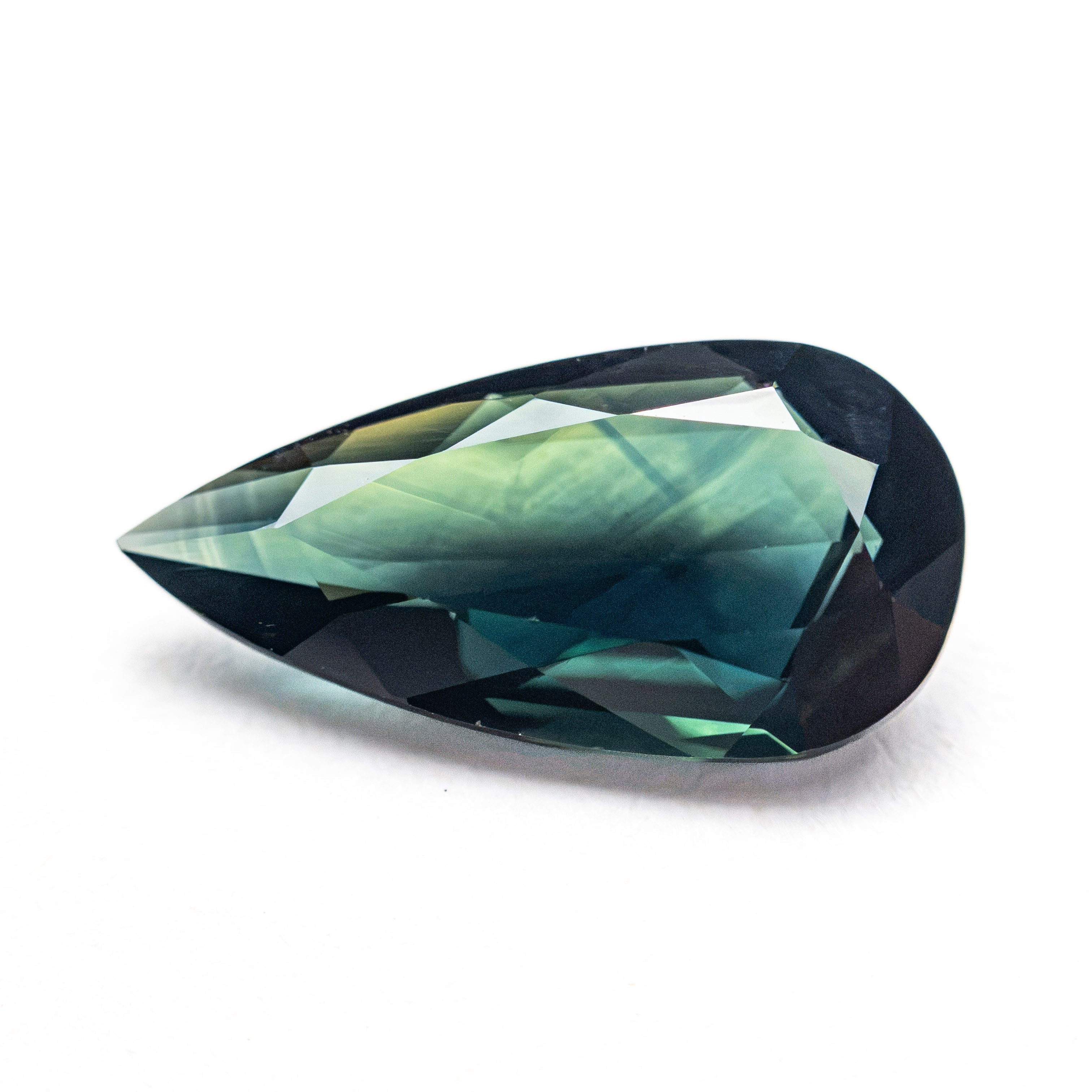 2.59ct 13.20x6.73x3.47mm Pear Double Cut Sapphire 28298-05 - Lelya - bespoke engagement and wedding rings made in Scotland, UK
