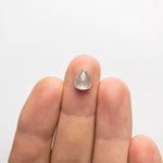 2.59ct 9.03x7.69x4.12mm Pear Double Cut 18386 - 19 - Lelya - bespoke engagement and wedding rings made in Scotland, UK