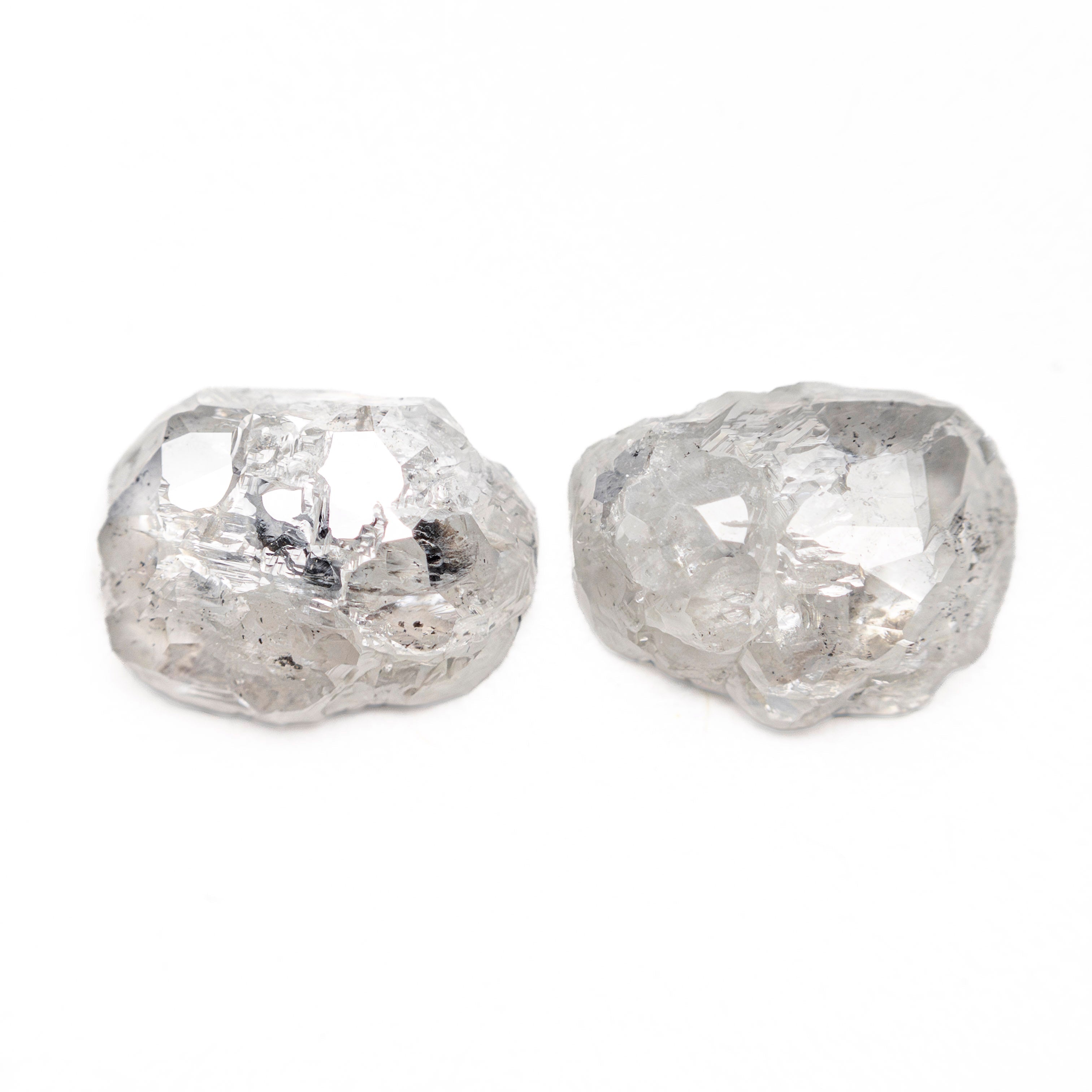 2.64cttw 2pc 8.43x6.30x2.70mm 8.28x6.45x2.69mm Polished Raw Diamond Matching Pair 🇨🇦 27704 - 01 - Lelya - bespoke engagement and wedding rings made in Scotland, UK