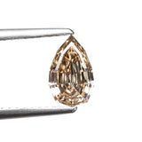 1.07ct 8.54x5.34x3.34 VS2 Fancy Orangey Brown Geo Pear Step Cut 28053-01