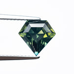 2.99ct 8.66x9.11x6.03mm Shield Step Cut Sapphire 27351 - 01 - Lelya - bespoke engagement and wedding rings made in Scotland, UK