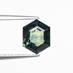 3.04ct 9.36x7.45x5.19mm Hexgon Step Cut Sapphire 22765 - 01 - Lelya - bespoke engagement and wedding rings made in Scotland, UK