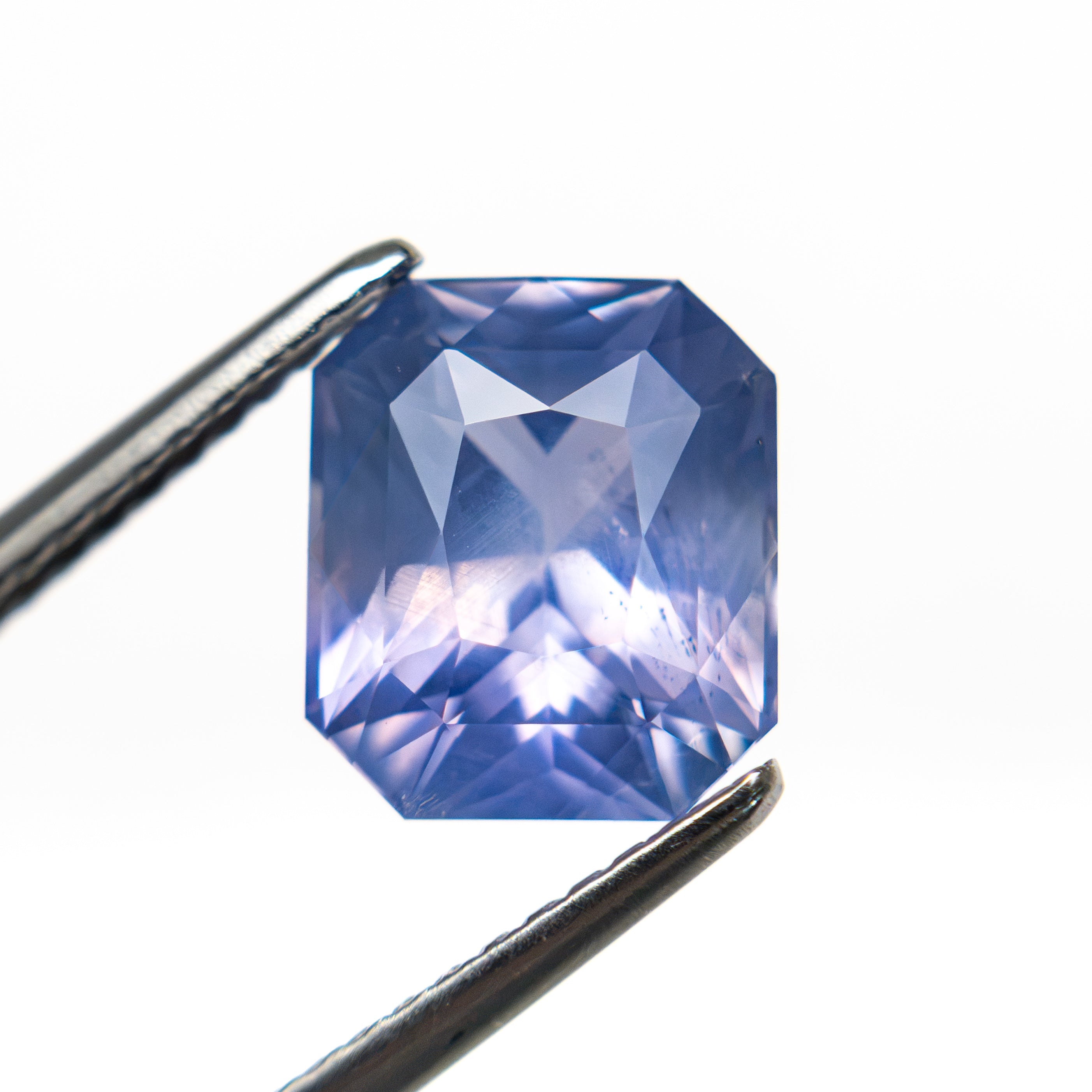 3.09ct 8.76x7.51x5.08mm Cut Corner Rectangle Brilliant Sapphire 28250-01 - Lelya - bespoke engagement and wedding rings made in Scotland, UK