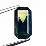 3.11ct 11.33x6.15x4.75mm Cut Corner Rectangle Step Cut Sapphire 26723 - 01 - Lelya - bespoke engagement and wedding rings made in Scotland, UK
