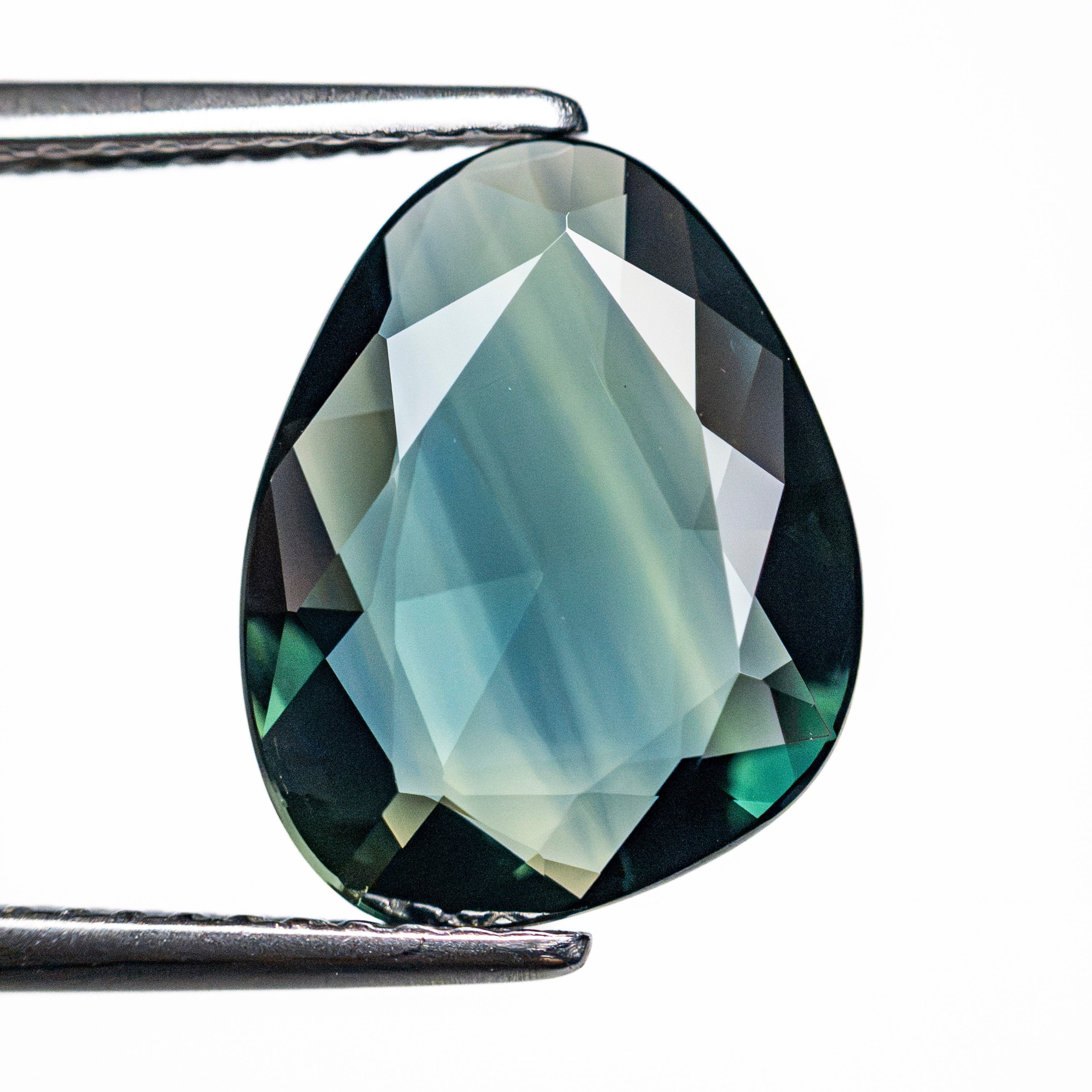 3.11ct 12.12x9.62x2.85mm Amorphous Double Cut Sapphire 28298-14 - Lelya - bespoke engagement and wedding rings made in Scotland, UK