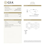 3.15ct 10.56x9.17x3.79mm GIA M VVS2 Hexagon Step Cut 23430 - 01 - Lelya - bespoke engagement and wedding rings made in Scotland, UK