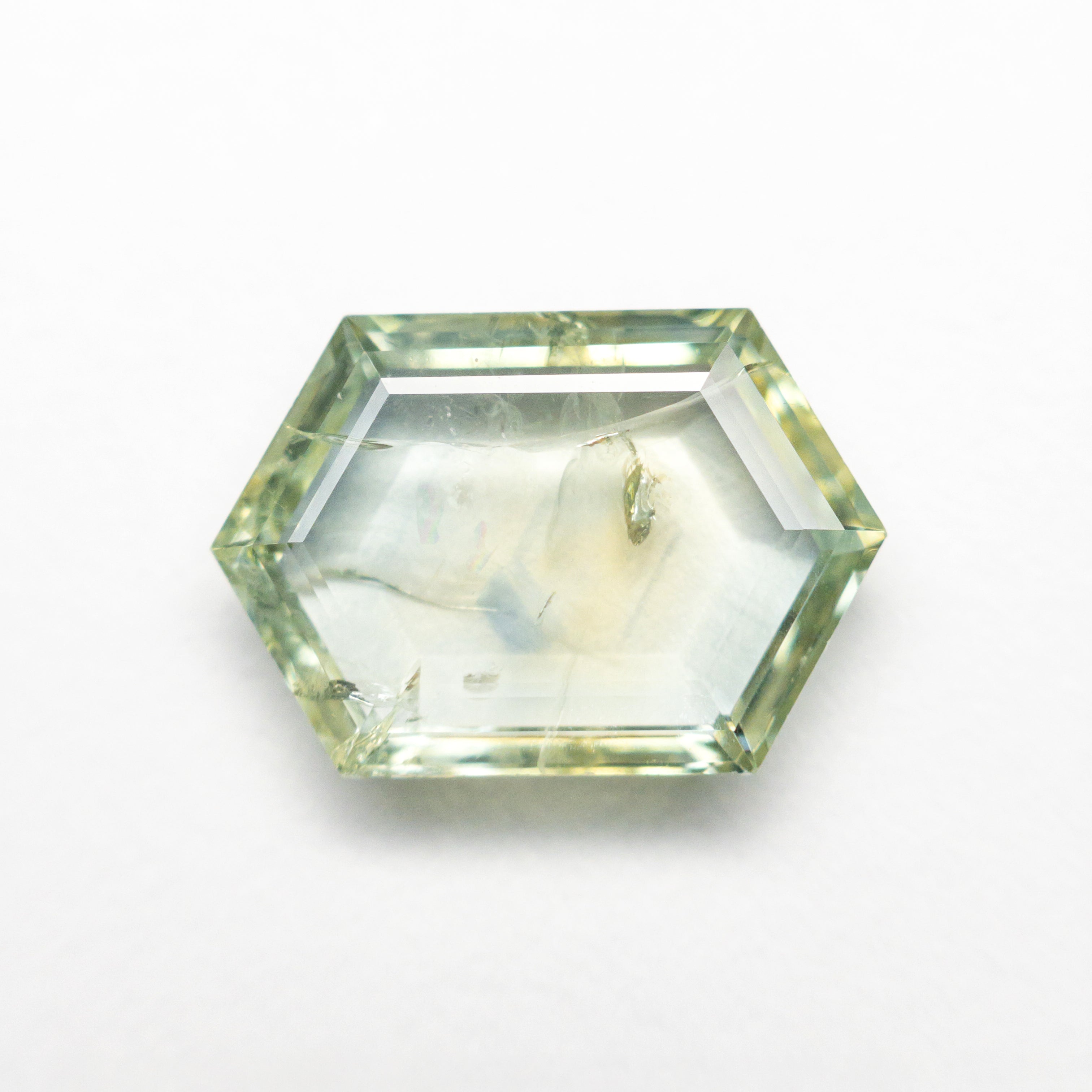 3.24ct 11.77x8.12x2.79mm Hexagon Step Cut Sapphire 22434 - 118 - Lelya - bespoke engagement and wedding rings made in Scotland, UK