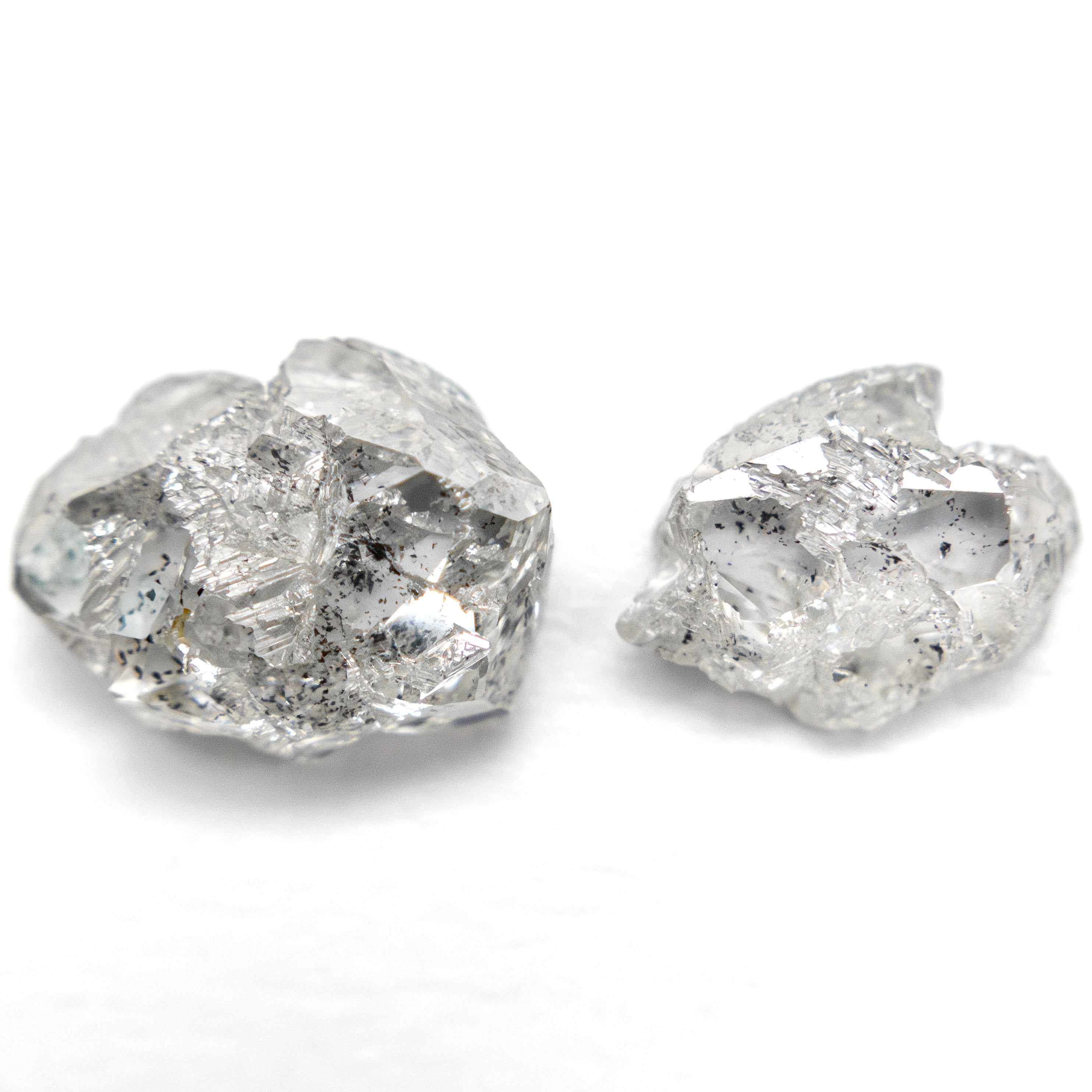 3.24cttw 2pc 9.35x7.33x3.75mm 8.11x5.86x2.38mm Polished Raw Diamond Matching Pair 🇨🇦 27980-01 - Lelya - bespoke engagement and wedding rings made in Scotland, UK