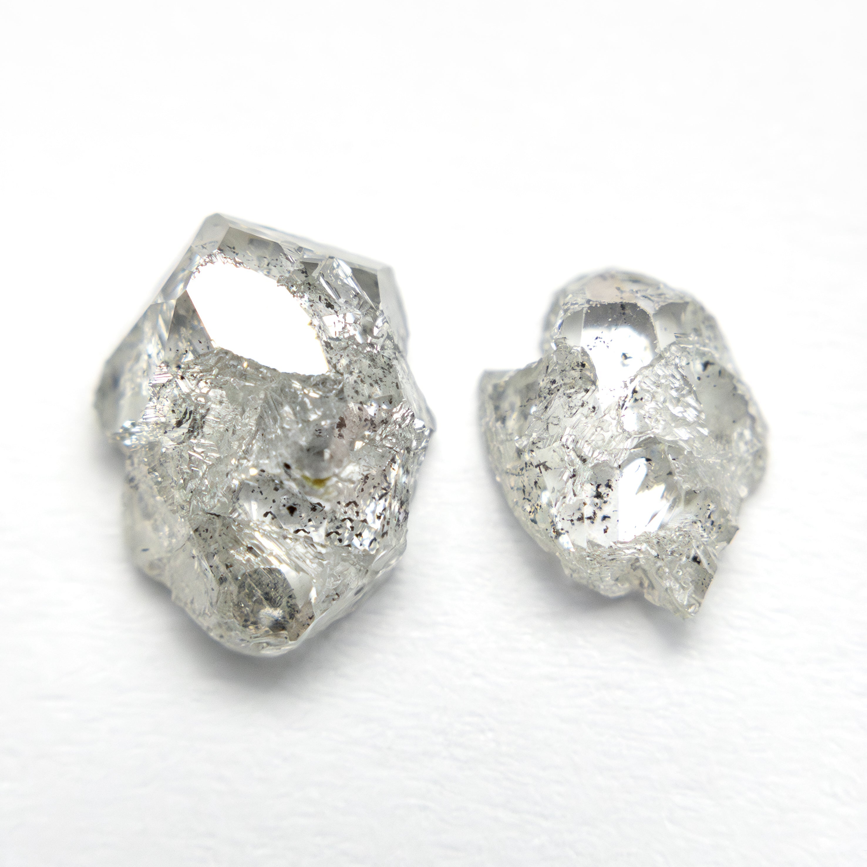 3.24cttw 2pc 9.35x7.33x3.75mm 8.11x5.86x2.38mm Polished Raw Diamond Matching Pair 🇨🇦 27980-01 - Lelya - bespoke engagement and wedding rings made in Scotland, UK