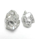 3.24cttw 2pc 9.35x7.33x3.75mm 8.11x5.86x2.38mm Polished Raw Diamond Matching Pair 🇨🇦 27980-01 - Lelya - bespoke engagement and wedding rings made in Scotland, UK
