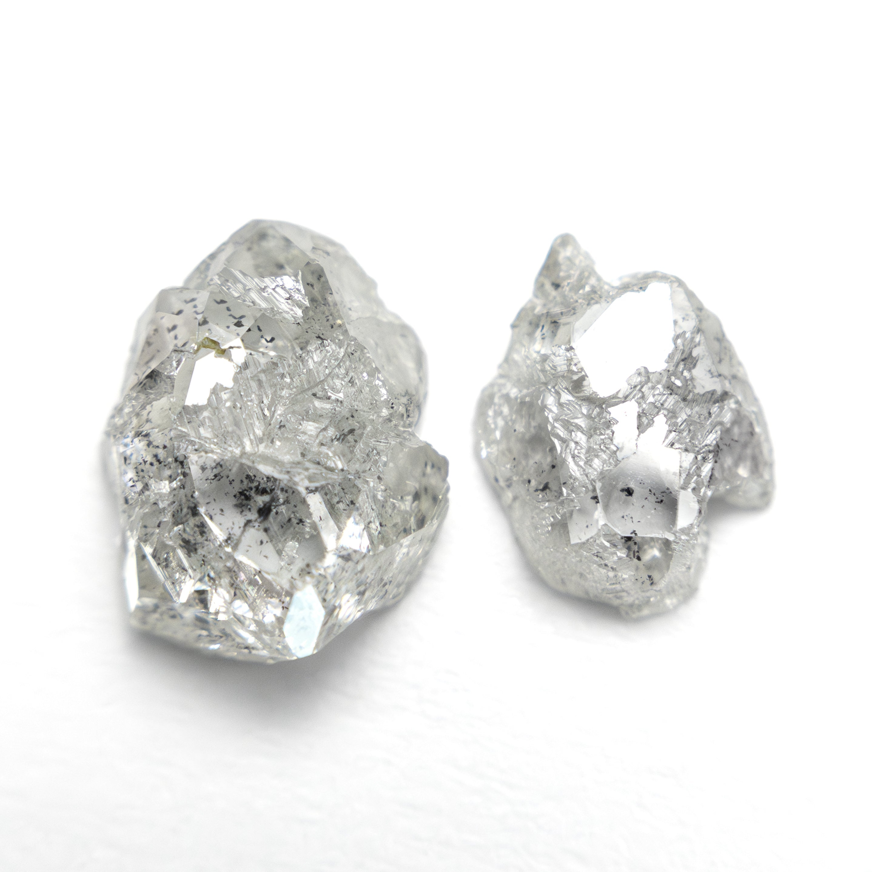 3.24cttw 2pc 9.35x7.33x3.75mm 8.11x5.86x2.38mm Polished Raw Diamond Matching Pair 🇨🇦 27980-01 - Lelya - bespoke engagement and wedding rings made in Scotland, UK