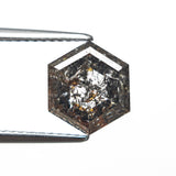 3.25ct 9.54x8.38x4.54mm Hexagon Rosecut 27550 - 02 - Lelya - bespoke engagement and wedding rings made in Scotland, UK