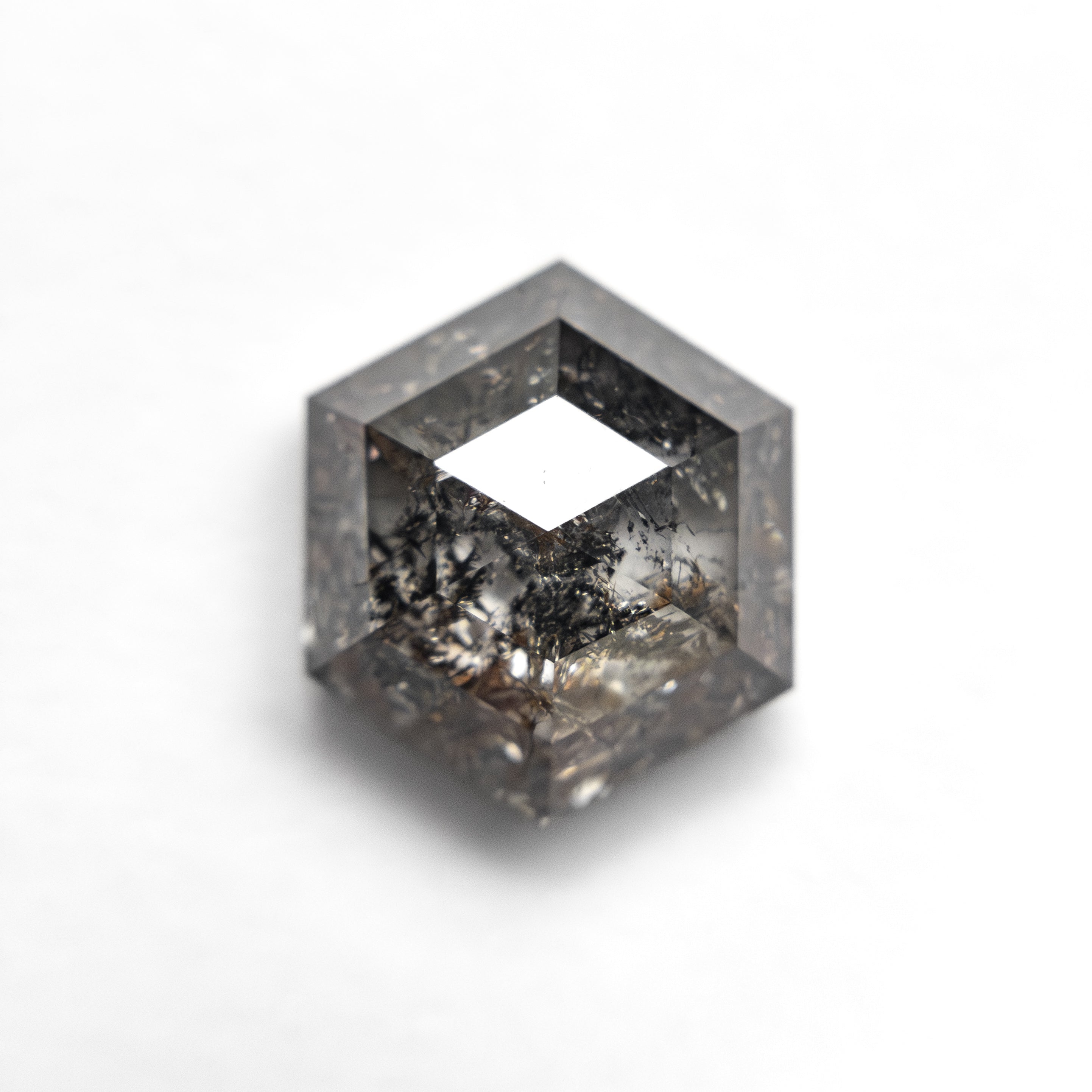 3.25ct 9.54x8.38x4.54mm Hexagon Rosecut 27550 - 02 - Lelya - bespoke engagement and wedding rings made in Scotland, UK