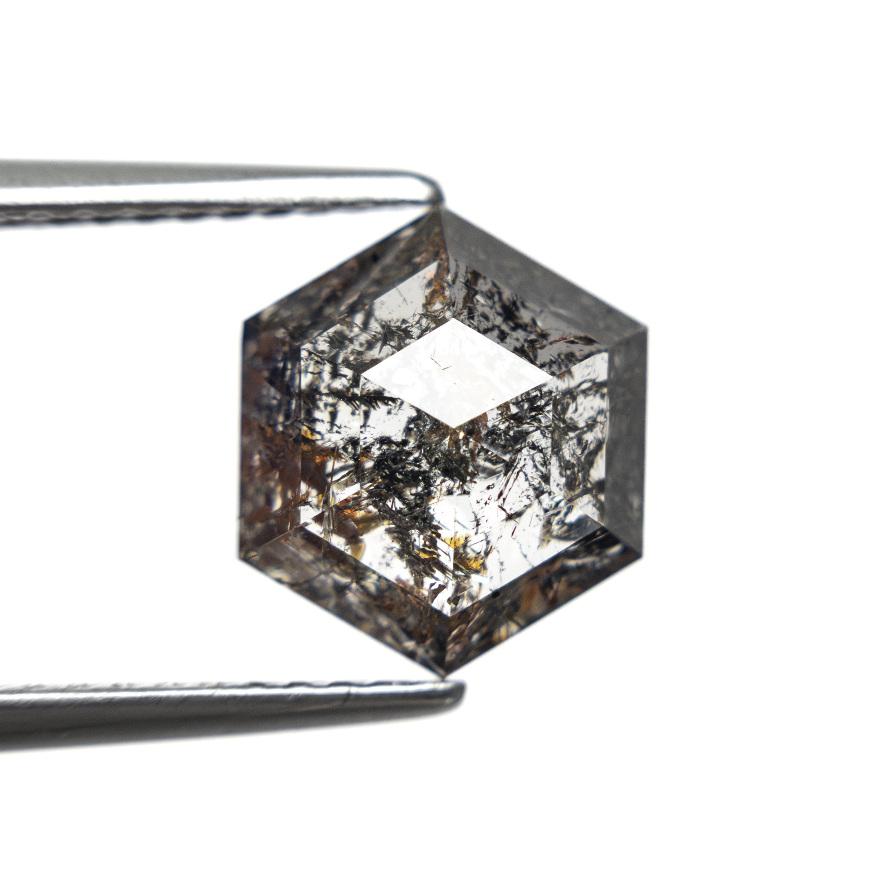 3.25ct 9.54x8.38x4.54mm Hexagon Rosecut 27550 - 02 - Lelya - bespoke engagement and wedding rings made in Scotland, UK