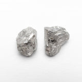 3.30cttw 2pc 8.32x6.09x4.01mm 8.63x7.03x3.74mm Polished Raw Diamond Matching Pair 🇨🇦 27968-01 - Lelya - bespoke engagement and wedding rings made in Scotland, UK