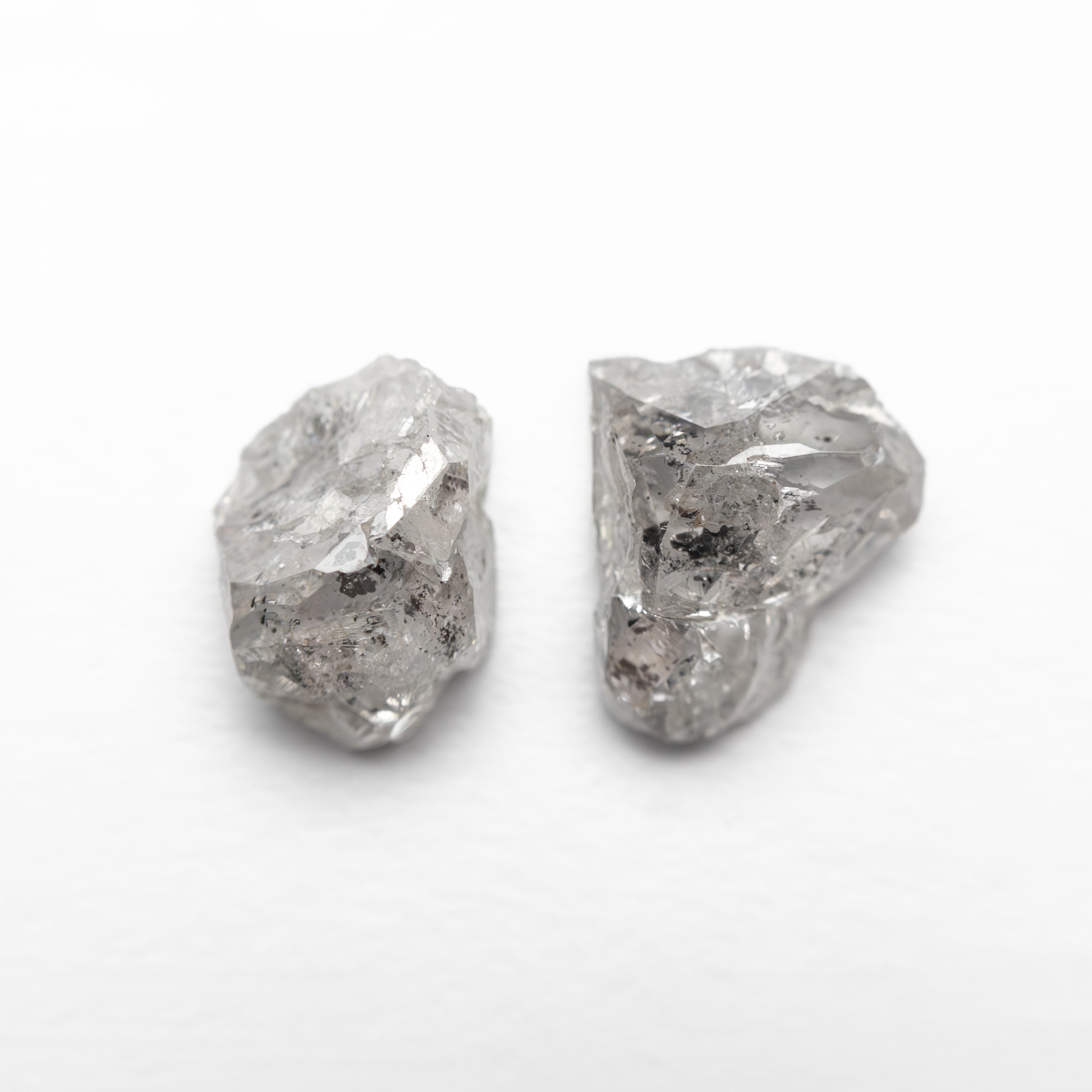 3.30cttw 2pc 8.32x6.09x4.01mm 8.63x7.03x3.74mm Polished Raw Diamond Matching Pair 🇨🇦 27968-01 - Lelya - bespoke engagement and wedding rings made in Scotland, UK