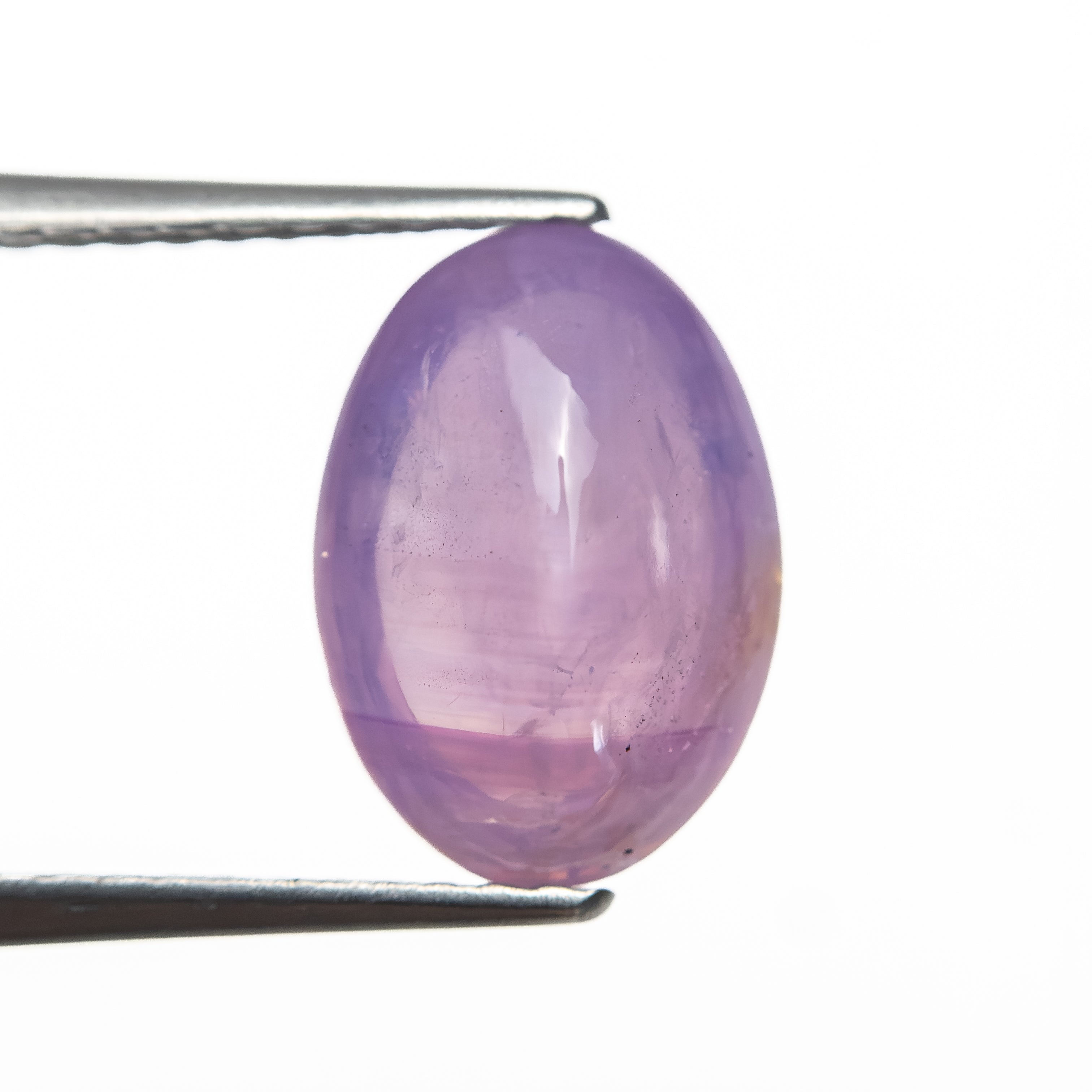 3.32ct 10.38x7.30x5.08mm Oval Sugarloaf Cabochon Sapphire 28218-01 - Lelya - bespoke engagement and wedding rings made in Scotland, UK