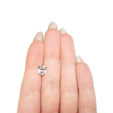 3.49ct 8.26x7.62x6.15mm Cushion Brilliant Sapphire 28208-01 - Lelya - bespoke engagement and wedding rings made in Scotland, UK