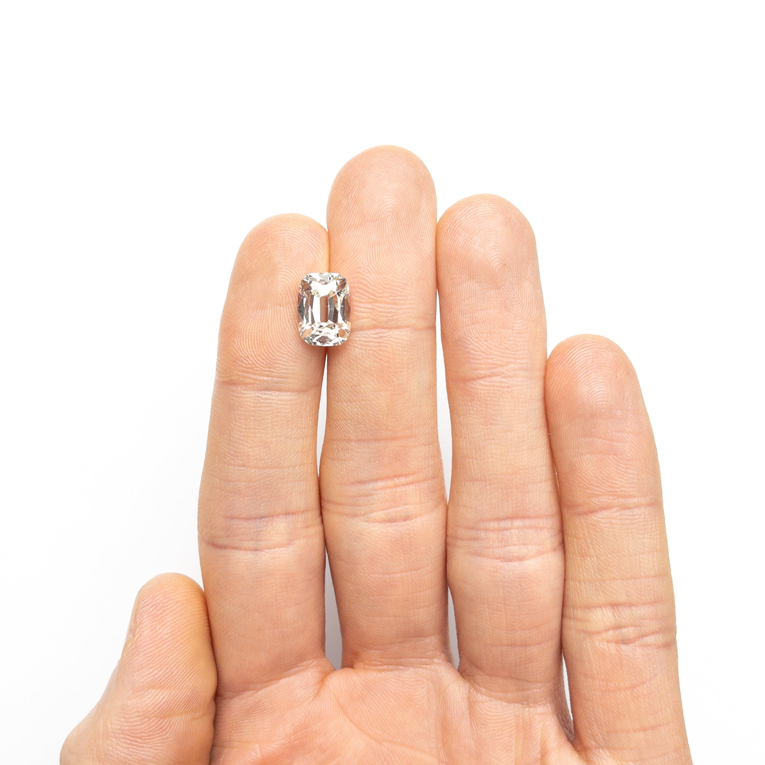 3.54ct 10.82x8.03x4.92mm GIA SI2 K Modern Antique Old Mine Cut 25920 - 01 - Lelya - bespoke engagement and wedding rings made in Scotland, UK