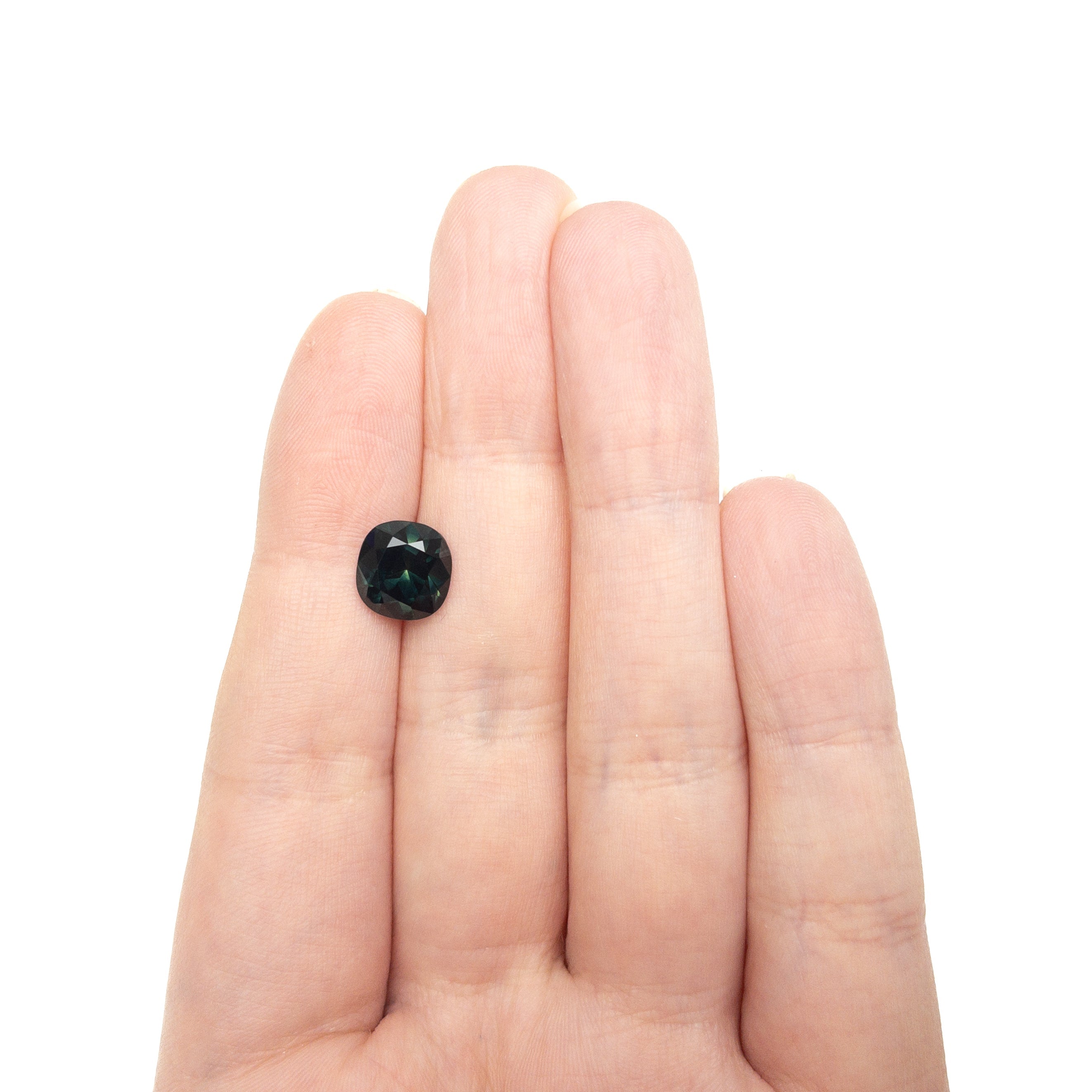 3.67ct 9.22x8.77x5.90mm Cushion Brilliant Sapphire 25377 - 01 - Lelya - bespoke engagement and wedding rings made in Scotland, UK