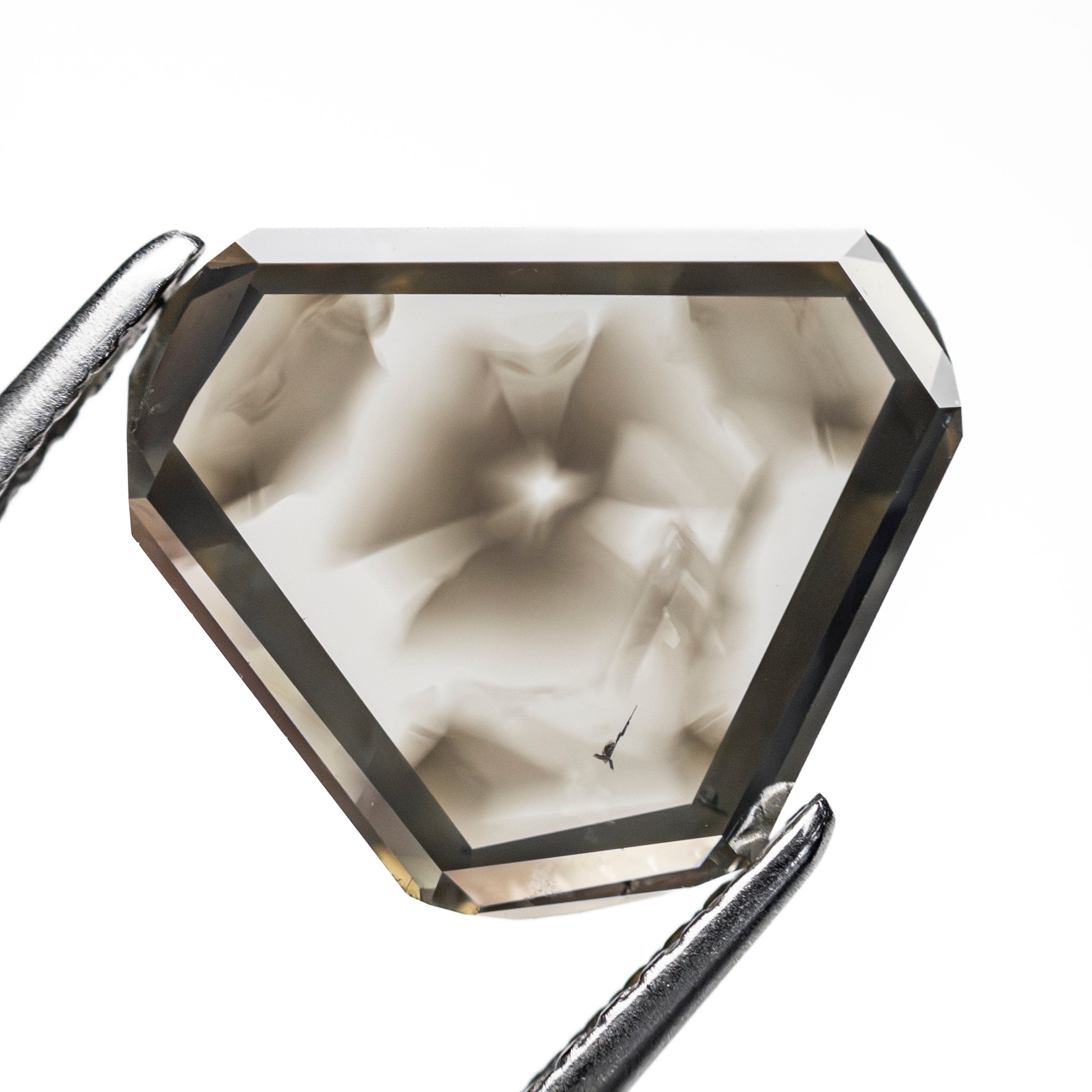 3.68ct 10.25x12.35x2.56mm Shield Portrait Cut 27785-03 - Lelya - bespoke engagement and wedding rings made in Scotland, UK