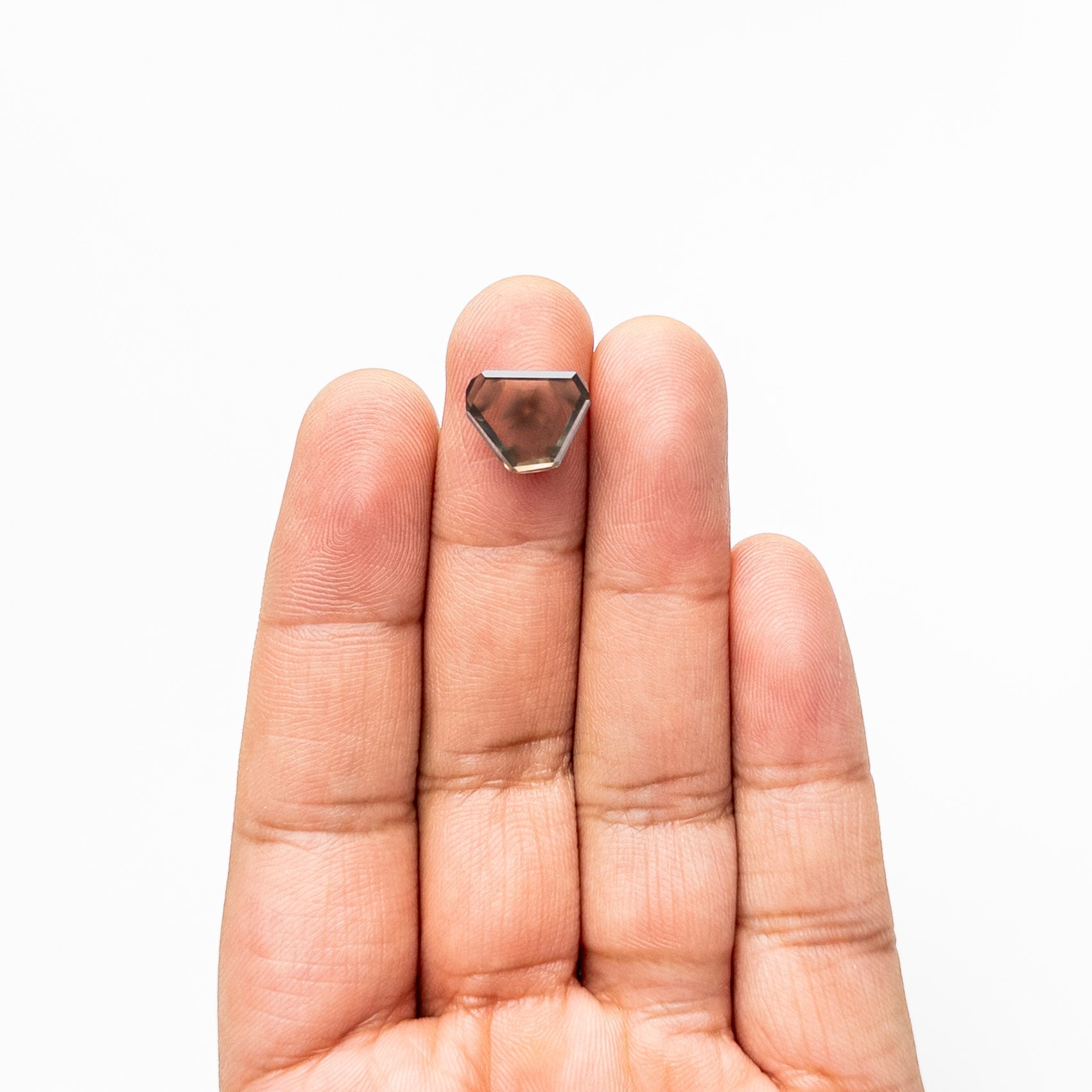 3.68ct 10.25x12.35x2.56mm Shield Portrait Cut 27785-03 - Lelya - bespoke engagement and wedding rings made in Scotland, UK