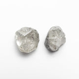 3.78cttw 2pc 7.28x6.85x4.57mm 6.55x6.32x5.44mm Polished Raw Diamond Matching Pair 🇨🇦 27971-01 - Lelya - bespoke engagement and wedding rings made in Scotland, UK