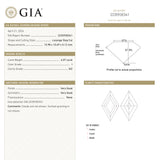 4.06ct 15.98x10.69x5.12mm GIA SI2 I Lozenge Step Cut 28010-01 - Lelya - bespoke engagement and wedding rings made in Scotland, UK
