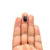 4.09ct 12.75x8.30x3.16mm Cushion Fantasy Cut Sapphire 27762-03 - Lelya - bespoke engagement and wedding rings made in Scotland, UK